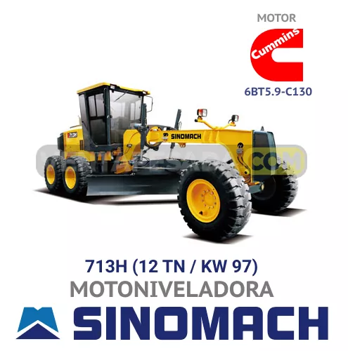 MOTONIVELADORA 713H Motor Cummins 6bt5 9 C130